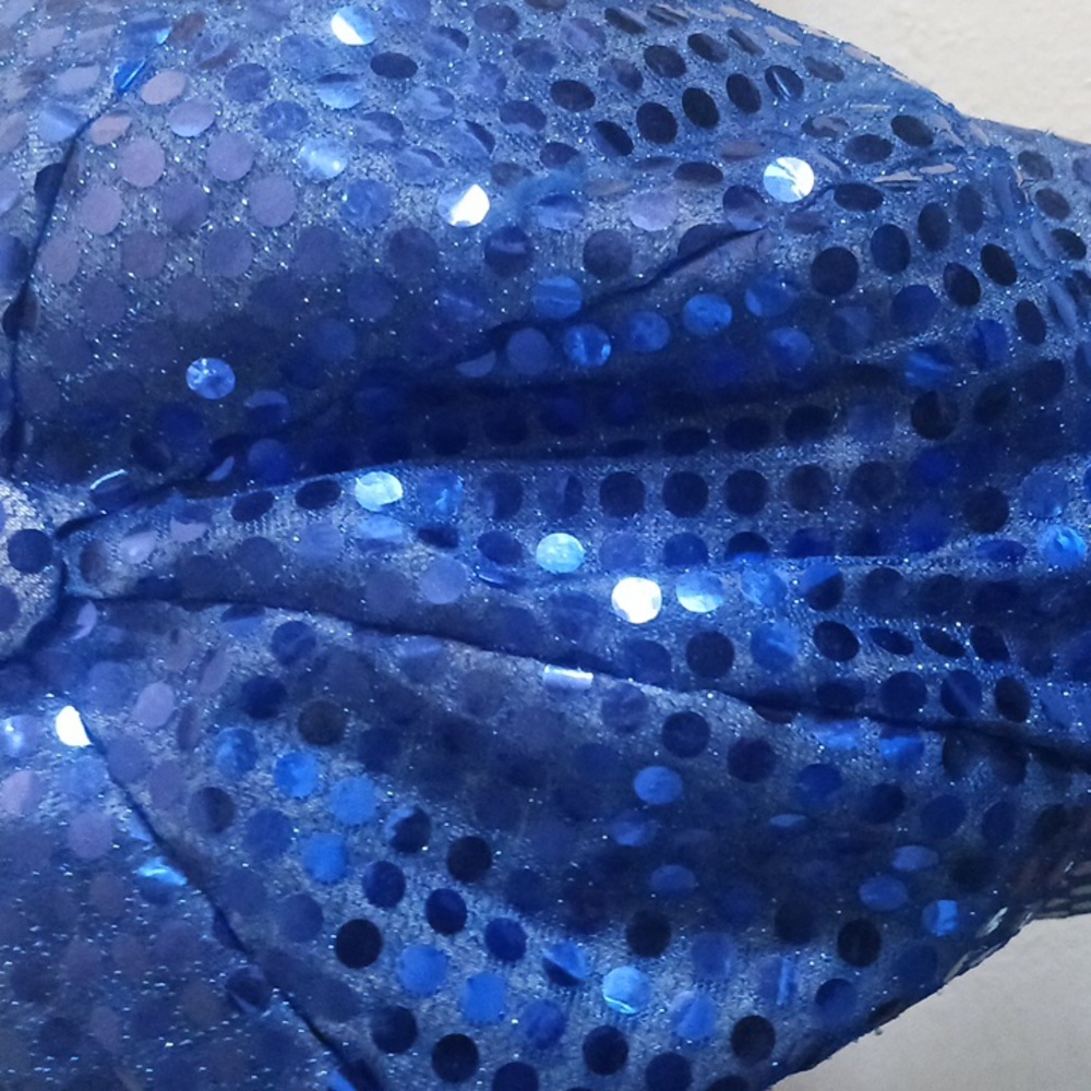 Blue Sequin Hat